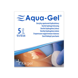 Aqua-Gel® hydrogel, 12 X 12 cm, 5 ks