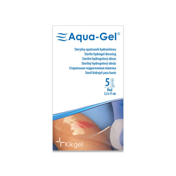 Aqua-Gel® hydrogel, 5,5 x 11 cm ovál, 5 ks