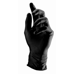 Vyšetřovací rukavice nitrilové - ČERNÉ - BLACK - SEMPERGUARD STYLE 