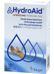 HydroAid USG® hydrogel, 6x10 cm/3mm,  10 ks, Sterilní hydrogelová distanční podložka sonografii
