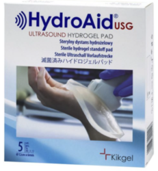 HydroAid USG® hydrogel, průměr 12 cm/6mm, 5 ks, Sterilní hydrogelová distanční podložka sonografii