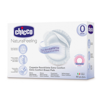 CHICCO Natural feeling antibakteriální tampony do podprsenky 60ks